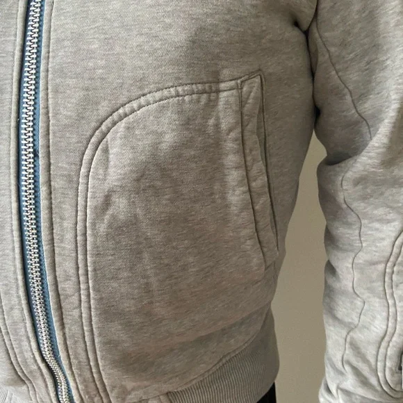 Y-3 Yoji Yamamoto Track Jacket with hoodies gray color Size S/P Small - Picture 3 of 14